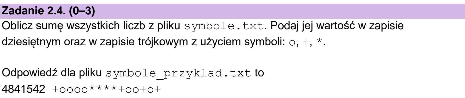 Matura, maj 2025, zadanie 2.4