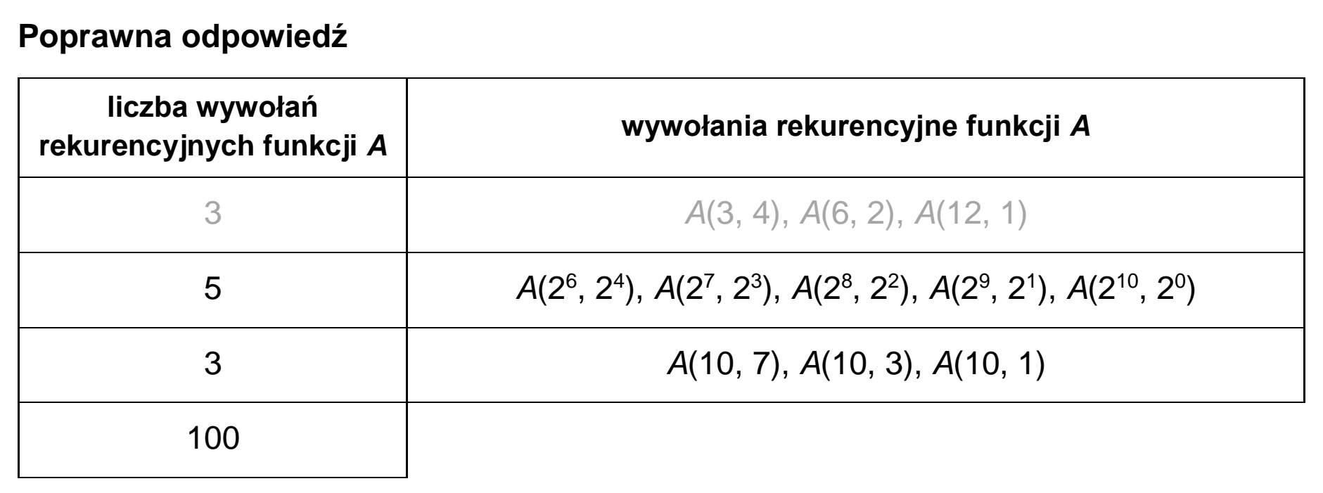 Matura, maj 2026, odpowiedź do zadania 1.1, fragment 2