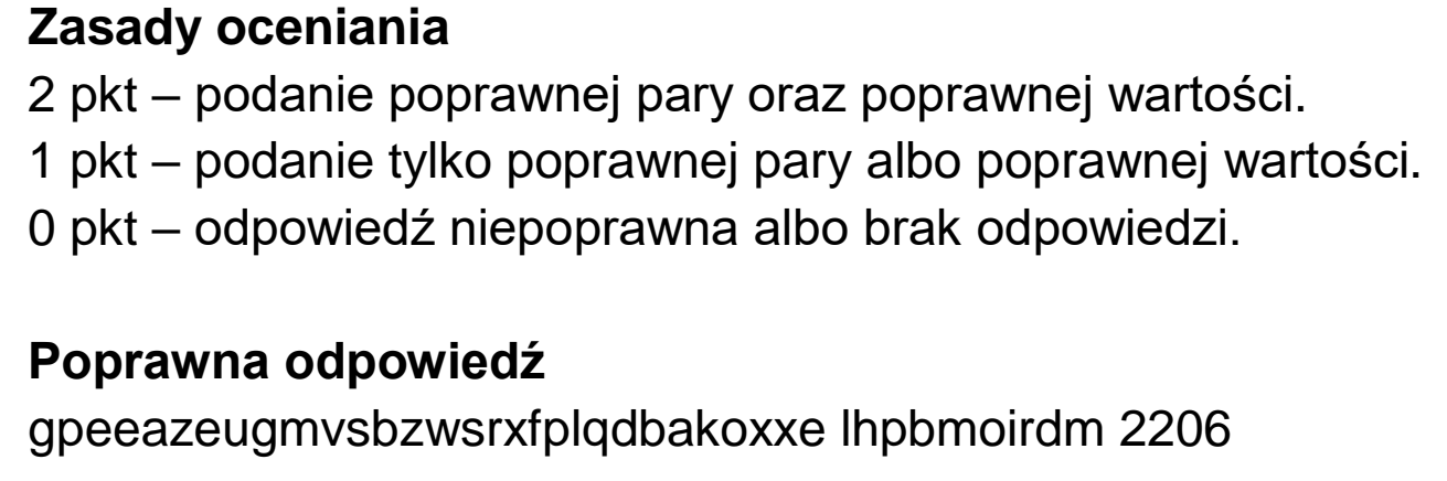 Matura, maj 2026, odpowiedź do zadania 3.1
