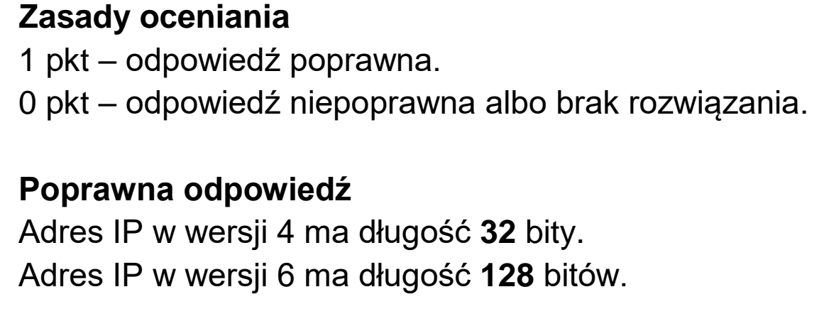 Matura, maj 2026, odpowiedź do zadania 6