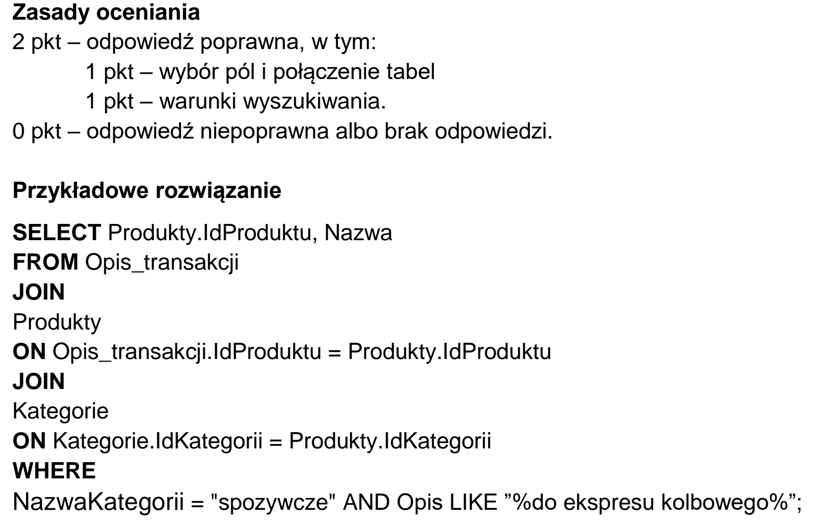 Matura, maj 2026, odpowiedź do zadania 8.5