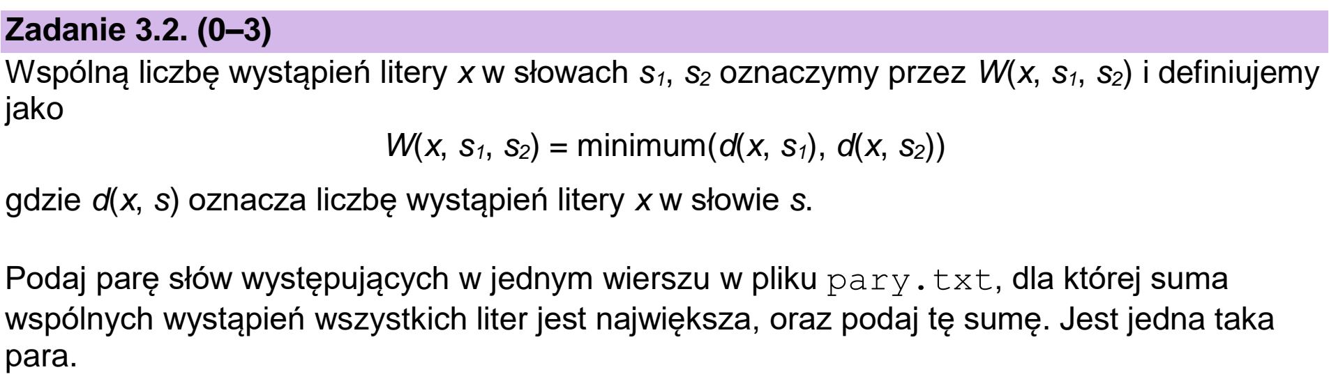 Matura, maj 2026, zadanie 3.2, fragment 1