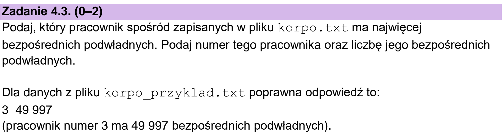 Matura, maj 2026, zadanie 4.3