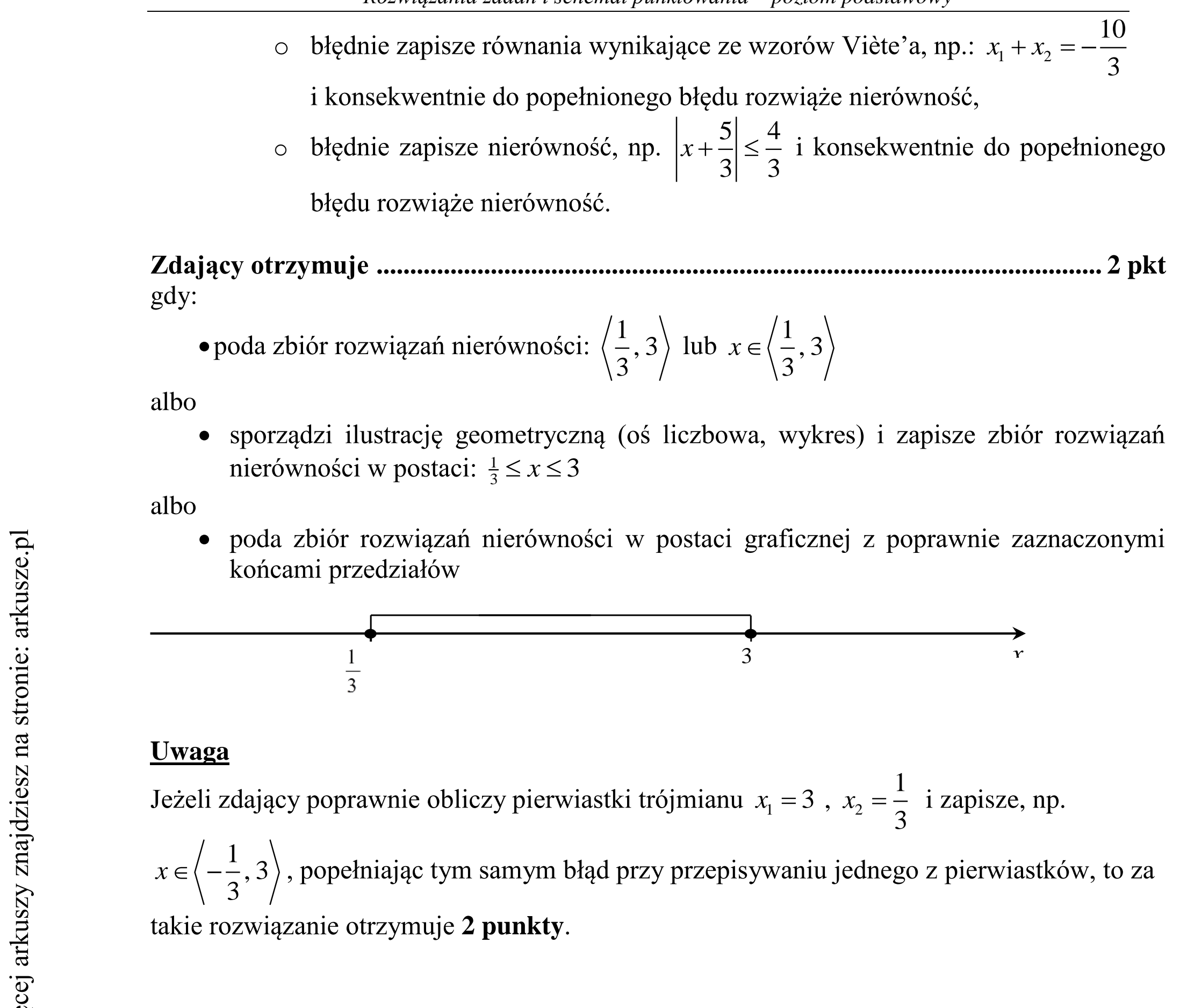 Matura dodatkowa, czerwiec 2015, odpowiedź do zadania 26, fragment 3