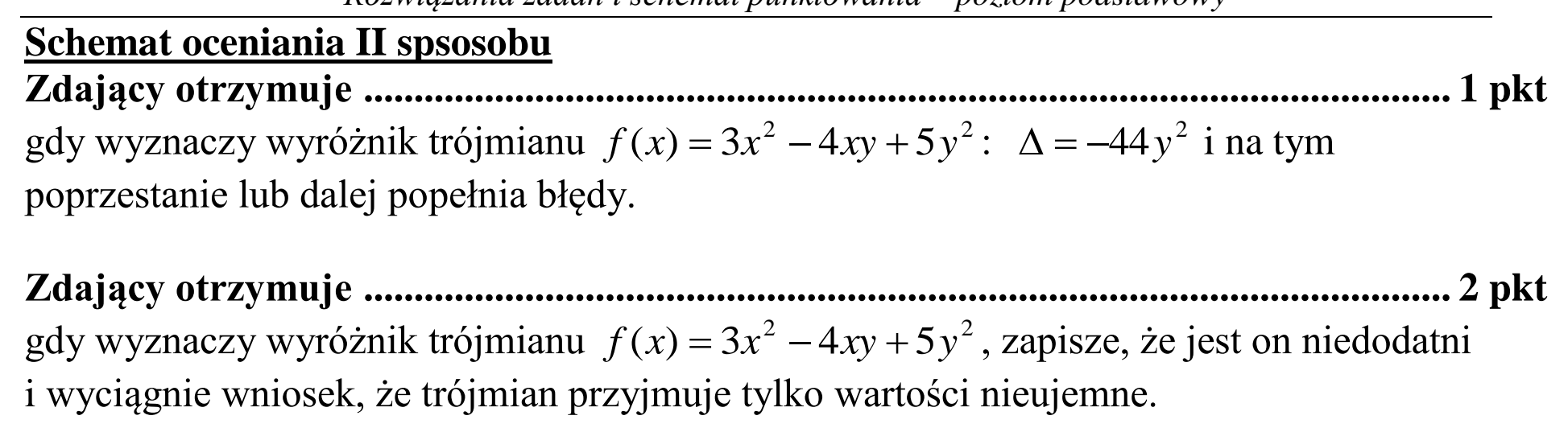 Matura dodatkowa, czerwiec 2015, odpowiedź do zadania 29, fragment 2