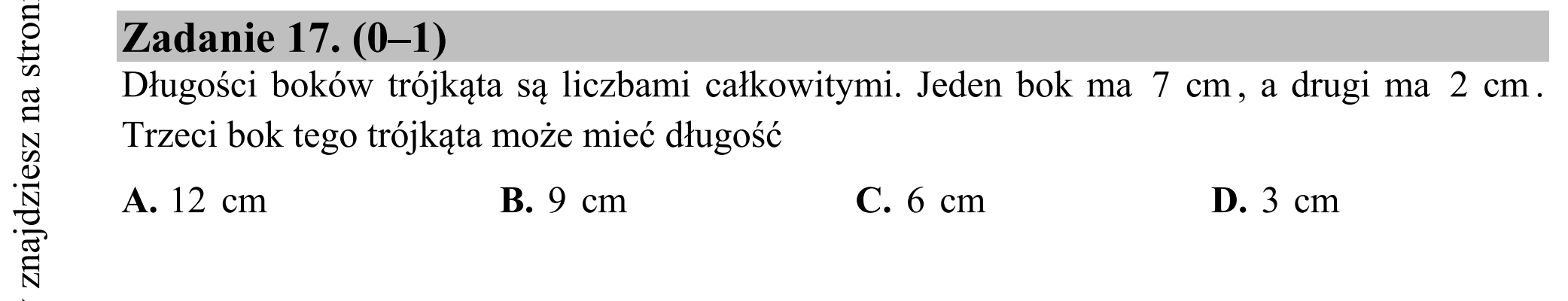 Matura dodatkowa, czerwiec 2015, podgląd zadania 17