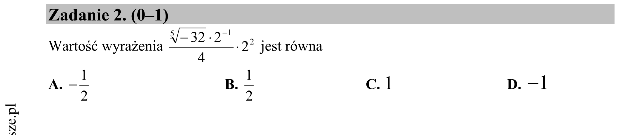 Matura dodatkowa, czerwiec 2015, podgląd zadania 2