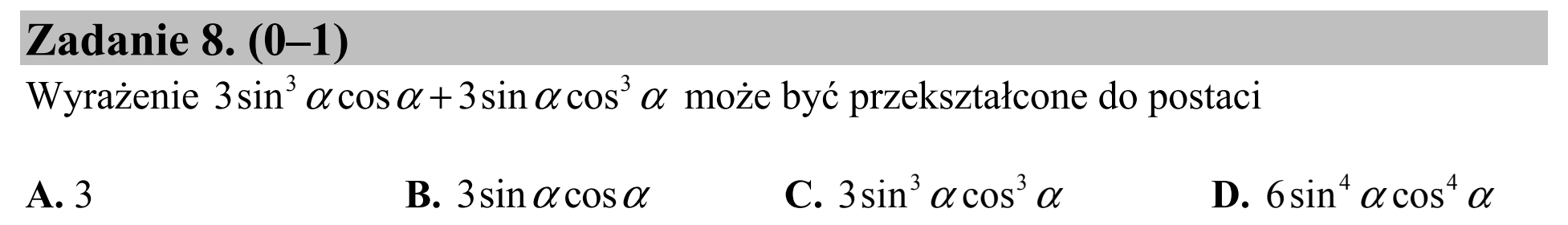 Matura dodatkowa, czerwiec 2015, podgląd zadania 8