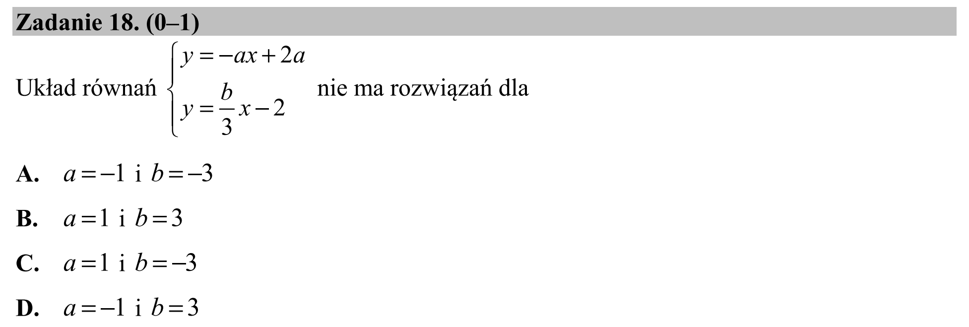 Matura dodatkowa, czerwiec 2016, podgląd zadania 18