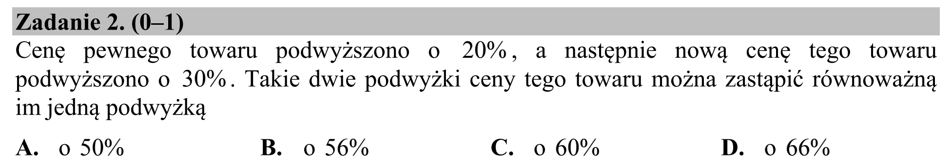 Matura dodatkowa, czerwiec 2016, podgląd zadania 2