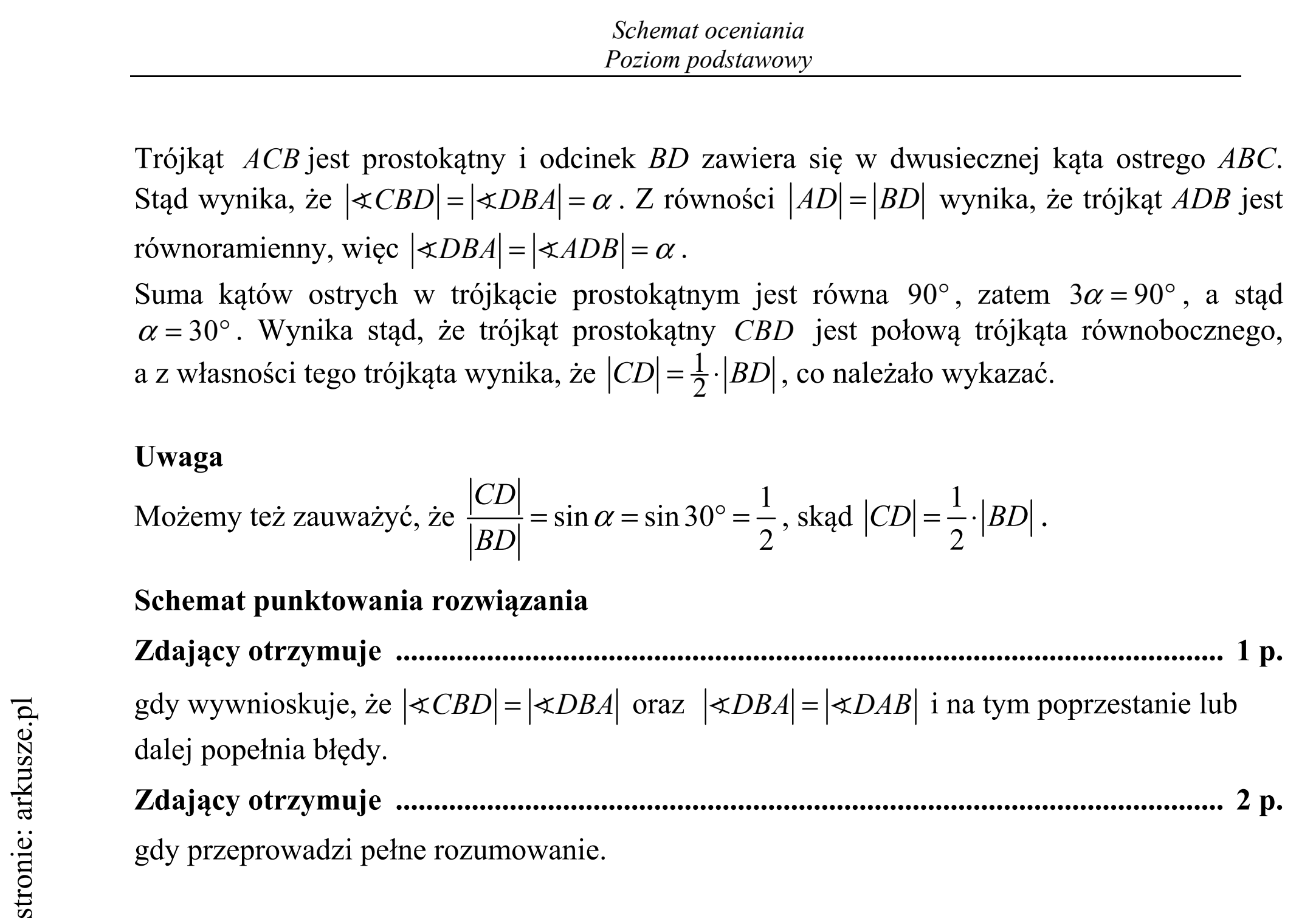 Matura dodatkowa, czerwiec 2017, odpowiedź do zadania 28, fragment 2