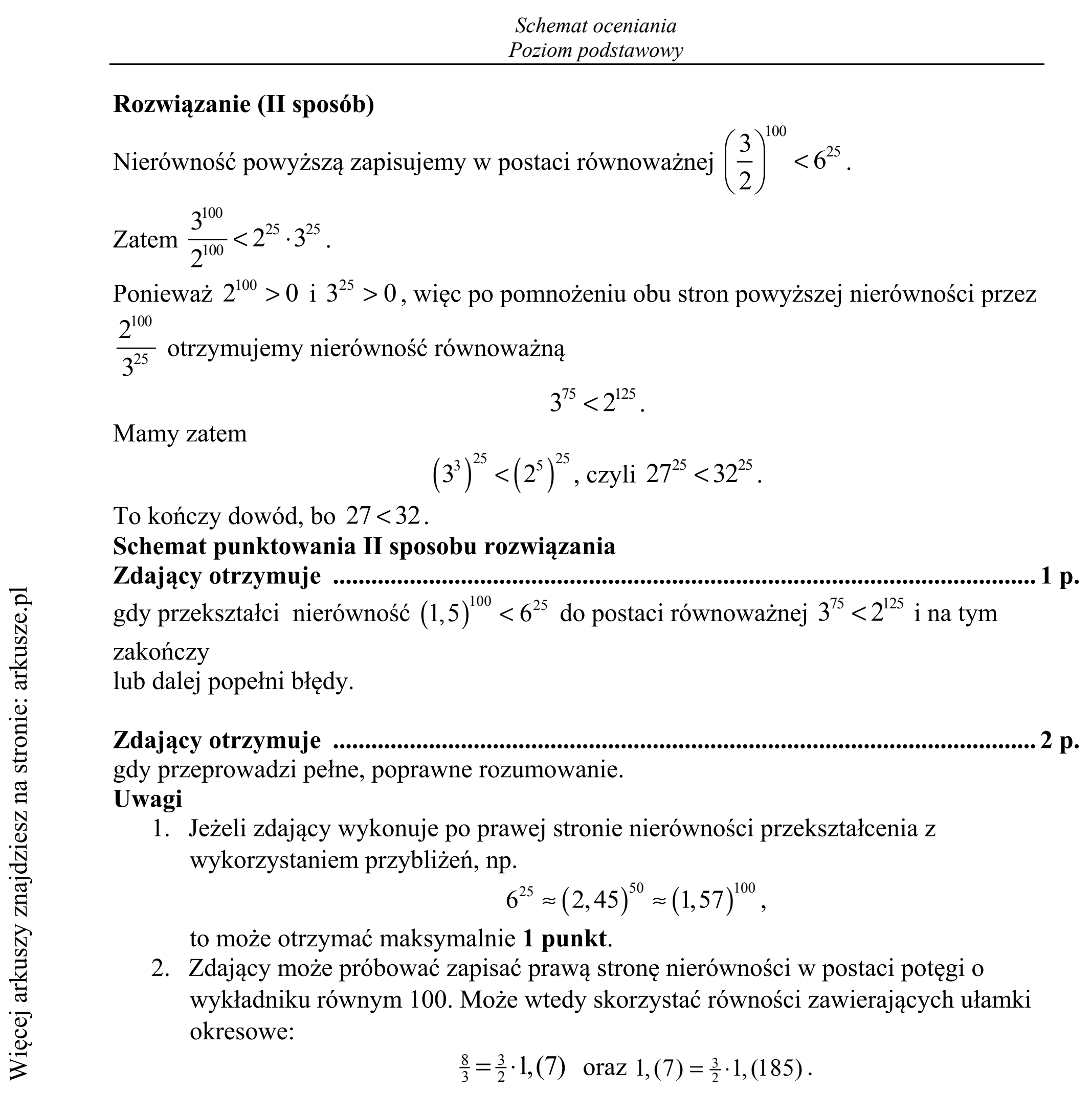 Matura dodatkowa, czerwiec 2017, odpowiedź do zadania 29, fragment 2