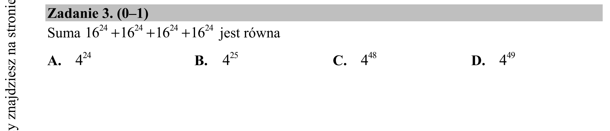 Matura dodatkowa, czerwiec 2017, podgląd zadania 3