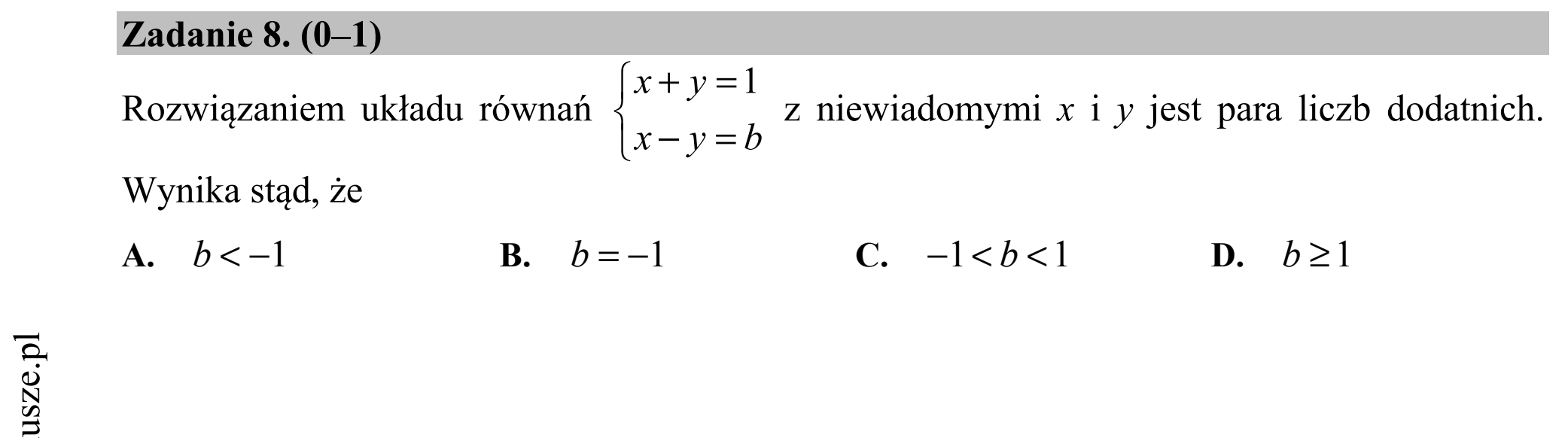 Matura dodatkowa, czerwiec 2017, podgląd zadania 8