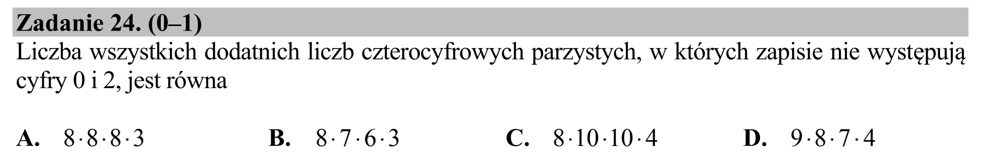 Matura dodatkowa, czerwiec 2018, podgląd zadania 24
