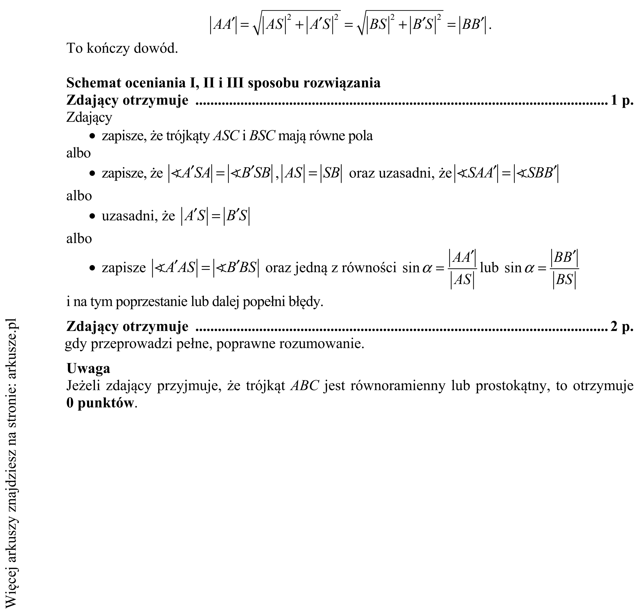 Matura dodatkowa, czerwiec 2019, odpowiedź do zadania 28, fragment 3