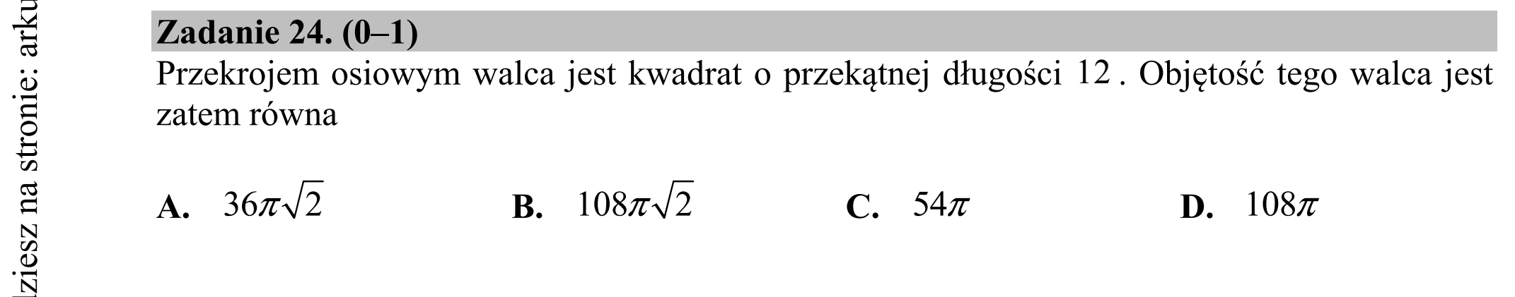 Matura dodatkowa, czerwiec 2019, podgląd zadania 24