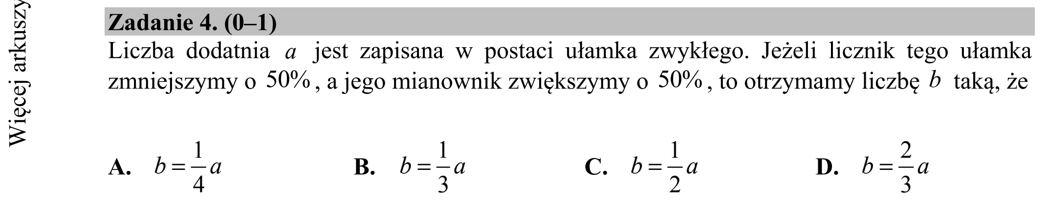 Matura dodatkowa, czerwiec 2019, podgląd zadania 4