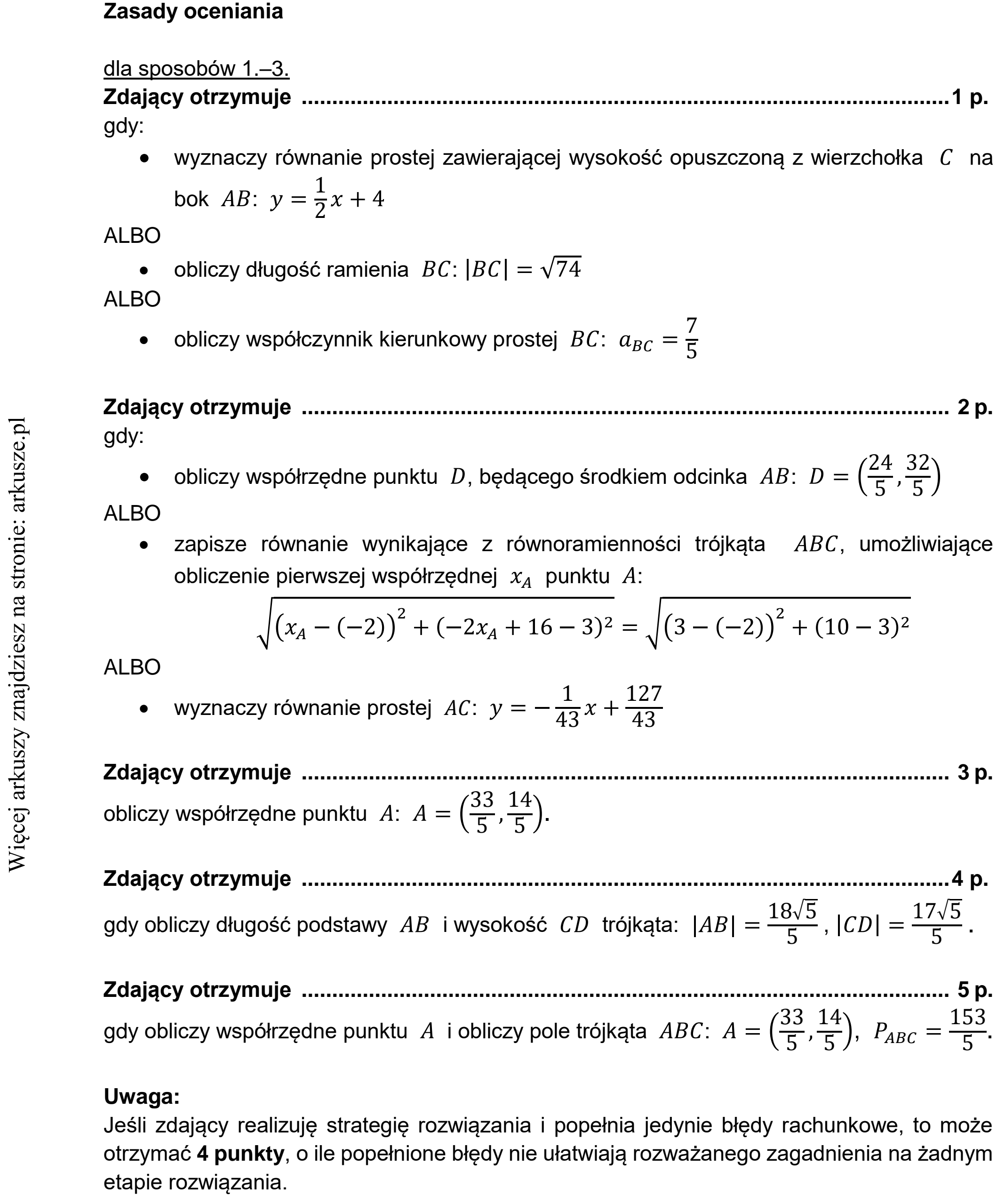 Matura dodatkowa, czerwiec 2021, odpowiedź do zadania 35, fragment 1