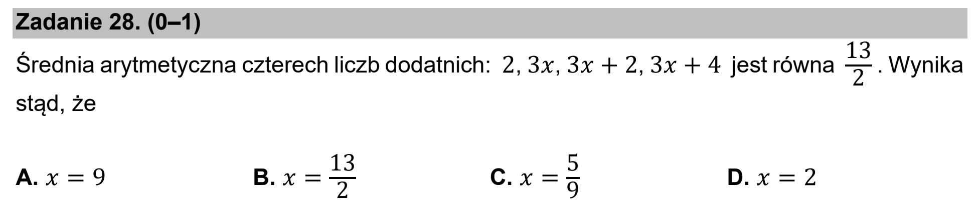 Matura dodatkowa, czerwiec 2021, podgląd zadania 28