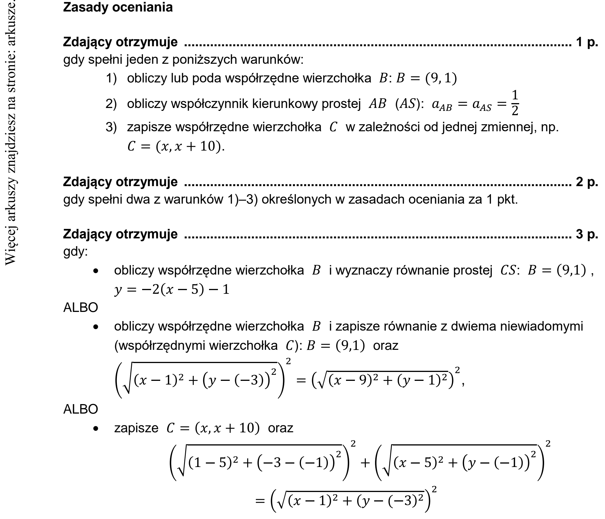 Matura dodatkowa, czerwiec 2022, odpowiedź do zadania 35, fragment 1