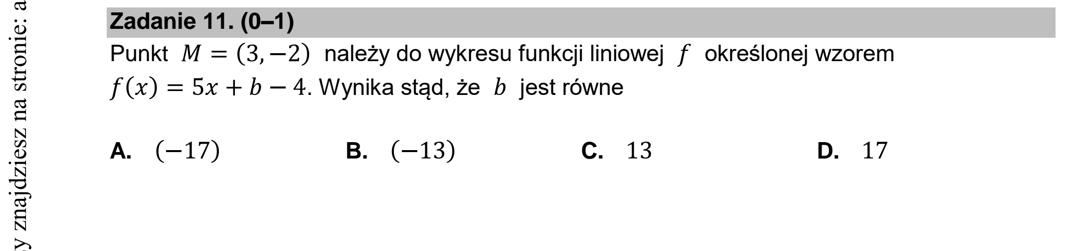 Matura dodatkowa, czerwiec 2022, podgląd zadania 11