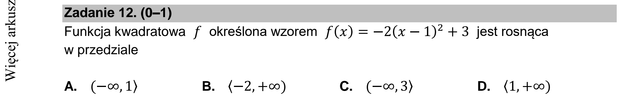 Matura dodatkowa, czerwiec 2022, podgląd zadania 12