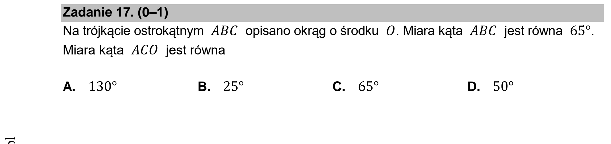 Matura dodatkowa, czerwiec 2022, podgląd zadania 17