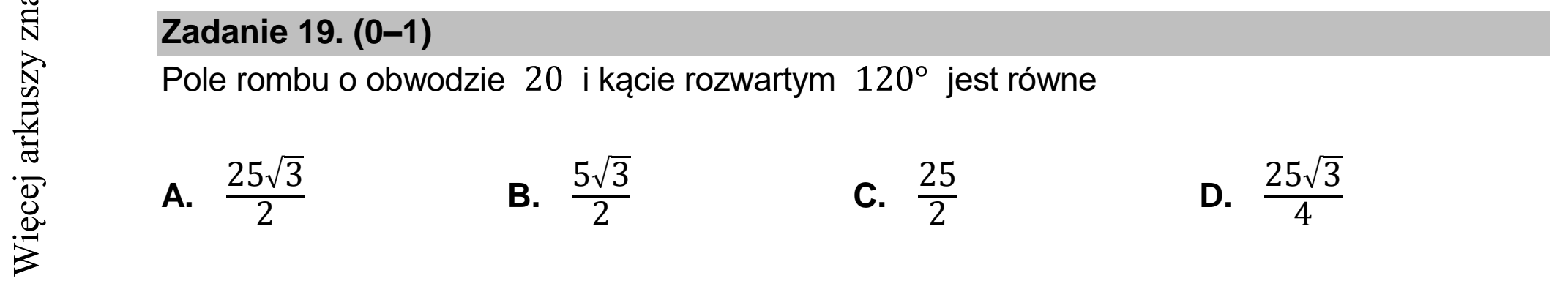 Matura dodatkowa, czerwiec 2022, podgląd zadania 19