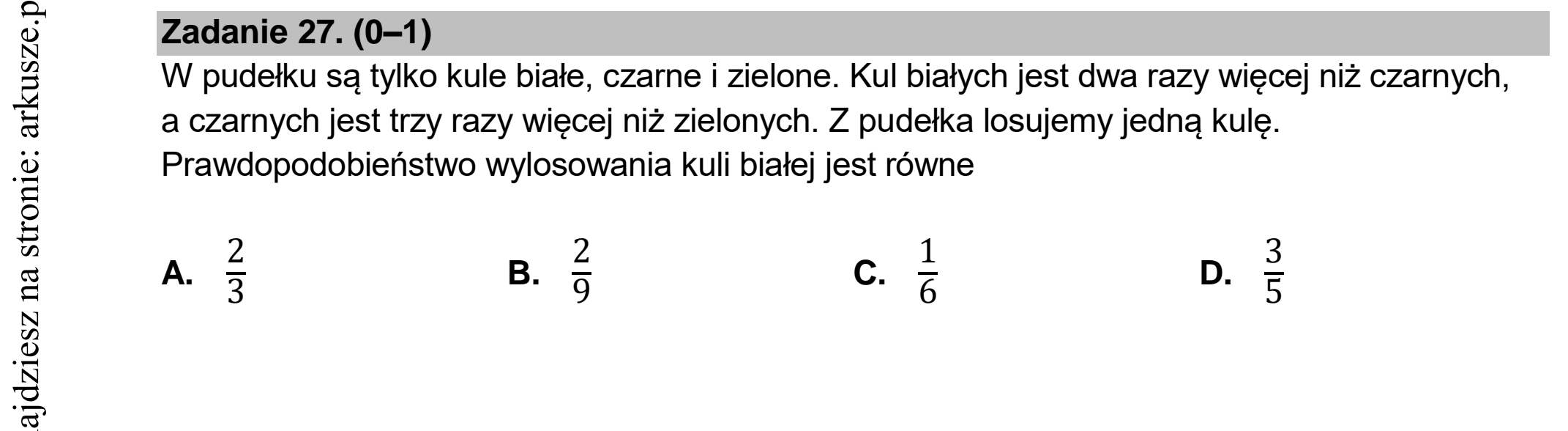 Matura dodatkowa, czerwiec 2022, podgląd zadania 27