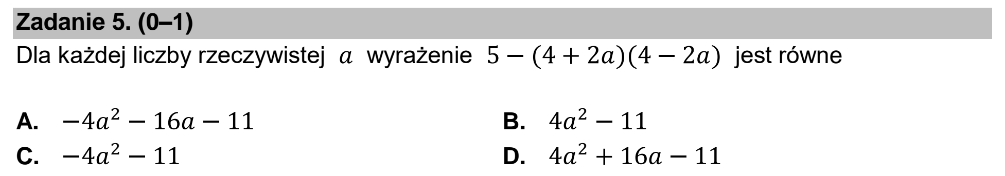Matura dodatkowa, czerwiec 2022, podgląd zadania 5