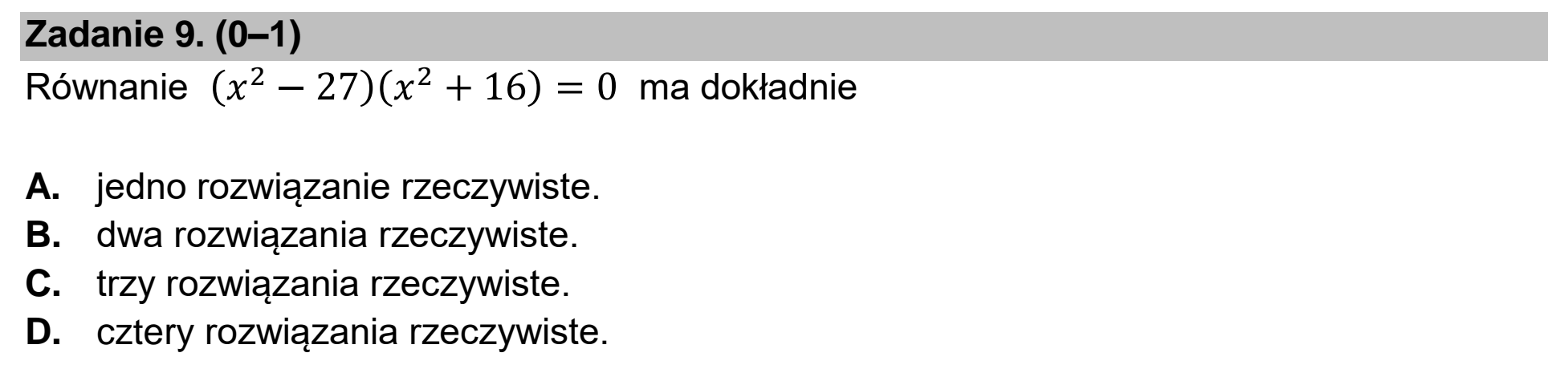 Matura dodatkowa, czerwiec 2022, podgląd zadania 9