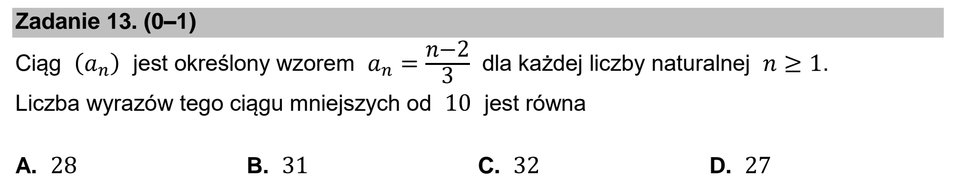 Matura dodatkowa, czerwiec 2023, podgląd zadania 13