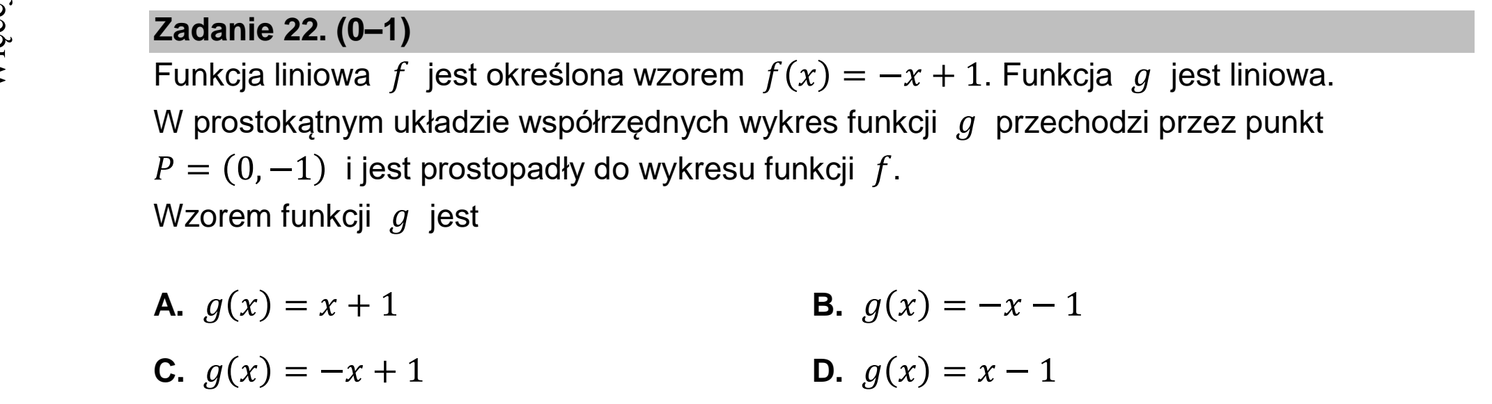 Matura dodatkowa, czerwiec 2023, podgląd zadania 22