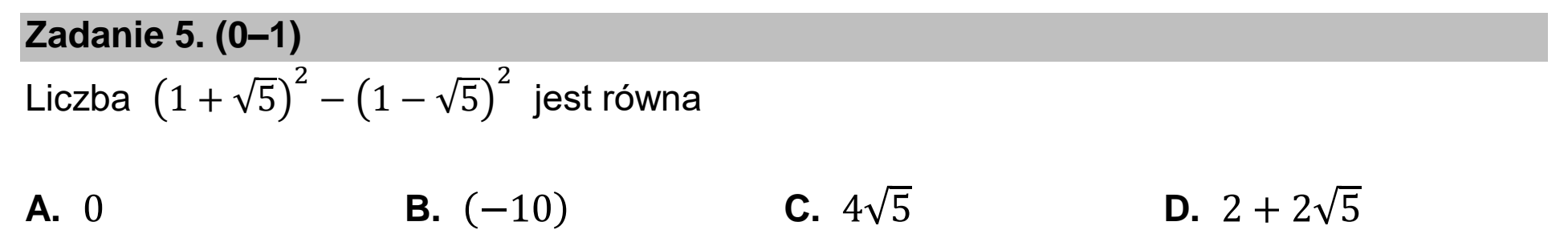 Matura dodatkowa, czerwiec 2023, podgląd zadania 5