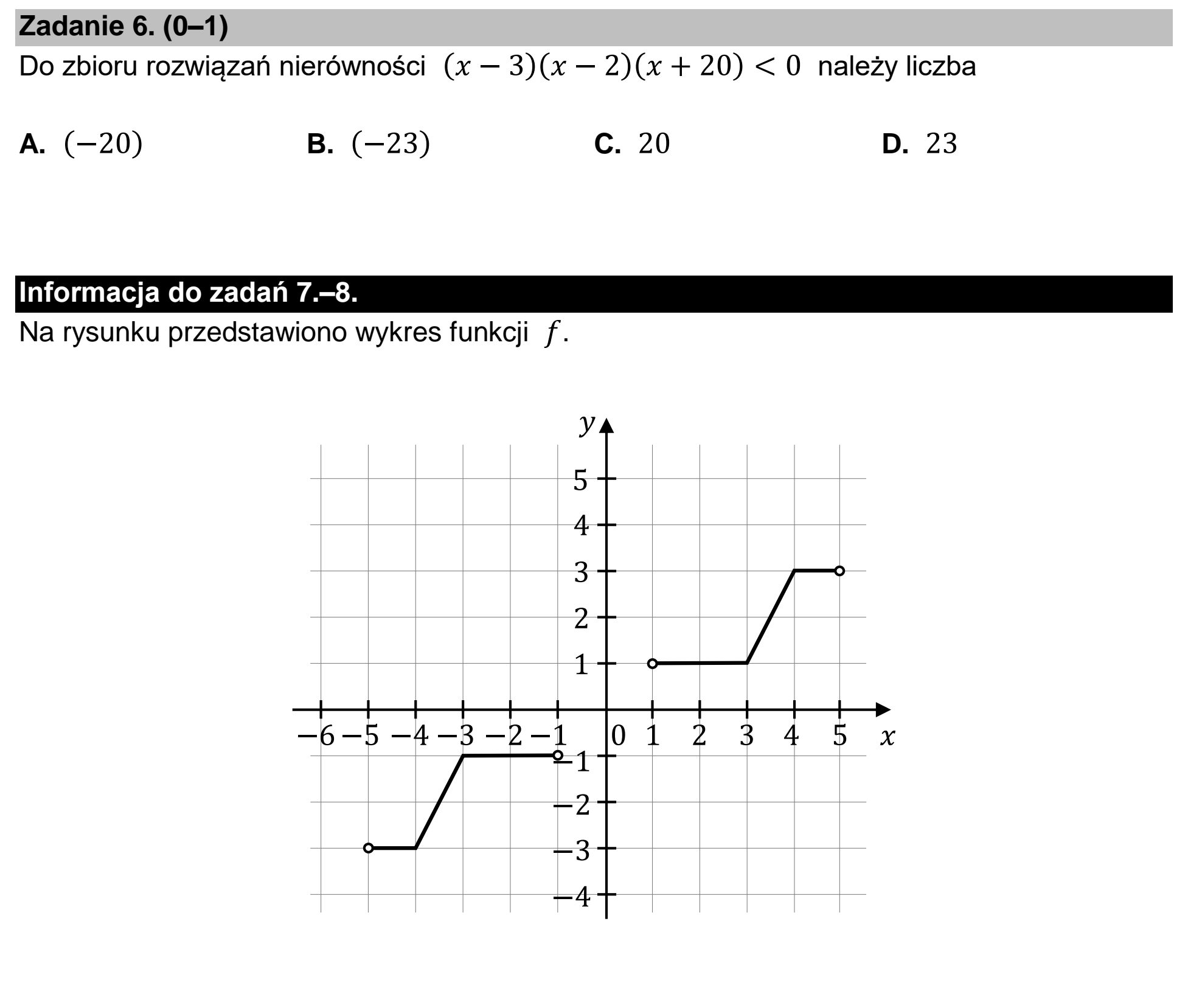 Matura dodatkowa, czerwiec 2023, podgląd zadania 6