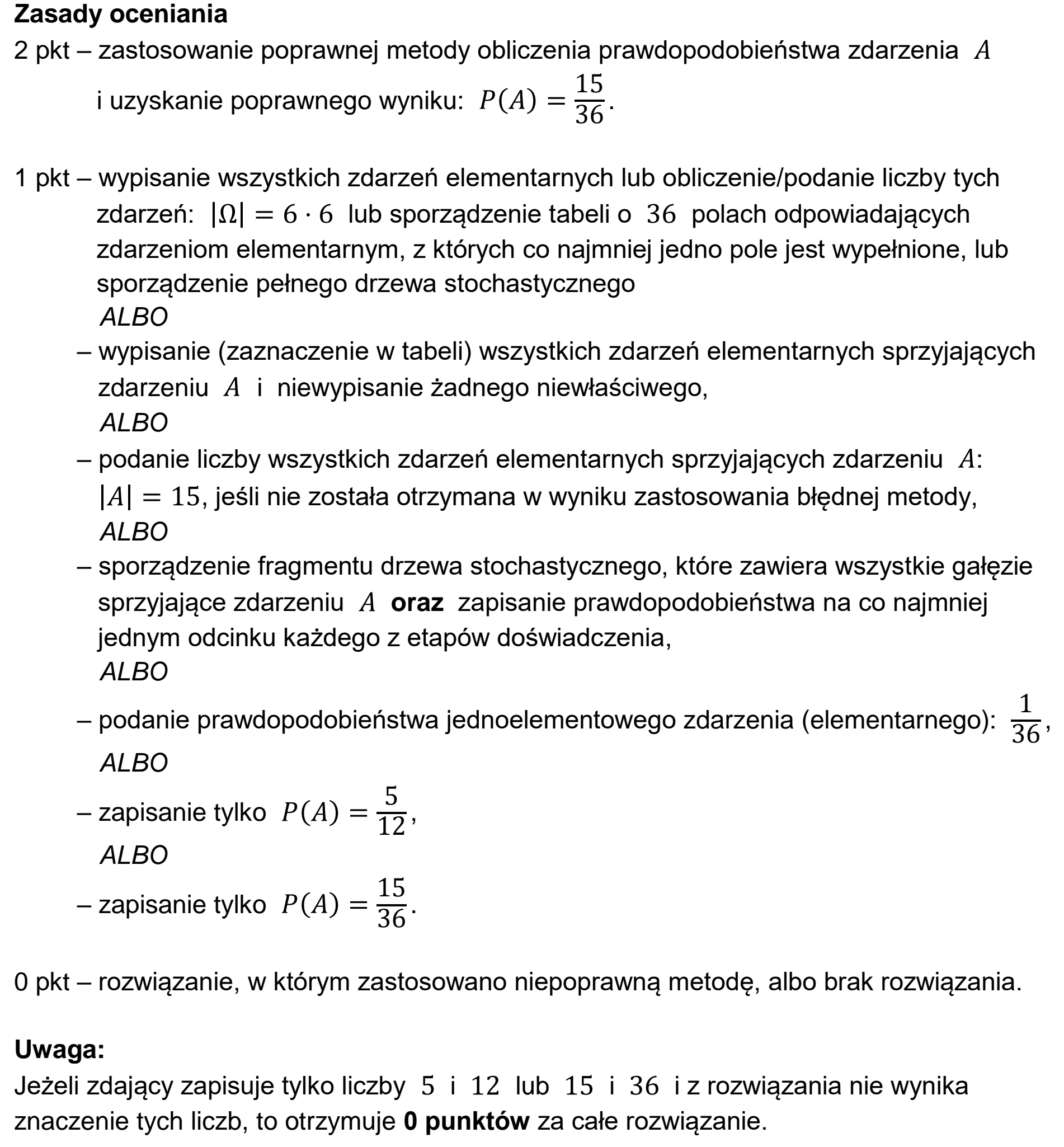 Matura dodatkowa, czerwiec 2024, odpowiedź do zadania 35