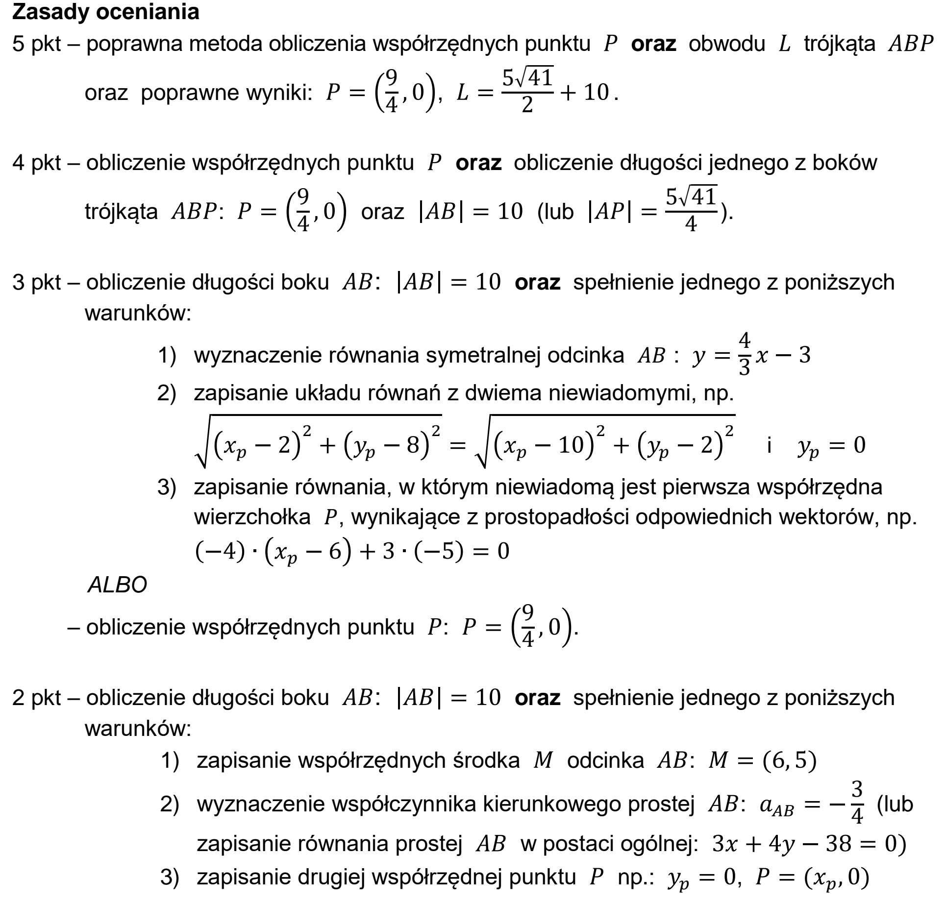 Matura dodatkowa, czerwiec 2024, odpowiedź do zadania 36