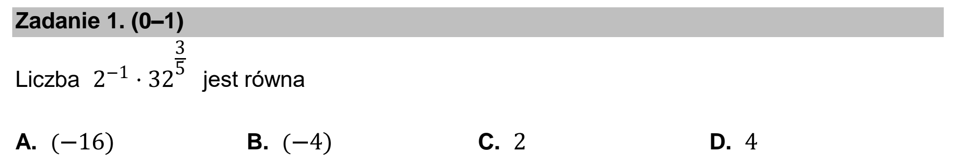 Matura dodatkowa, czerwiec 2024, podgląd zadania 1