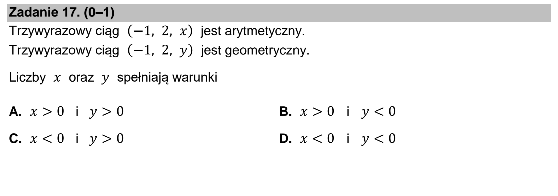 Matura dodatkowa, czerwiec 2024, podgląd zadania 17