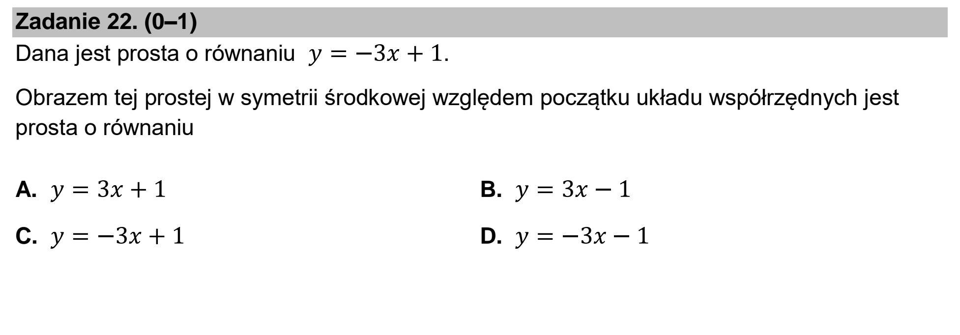 Matura dodatkowa, czerwiec 2024, podgląd zadania 22