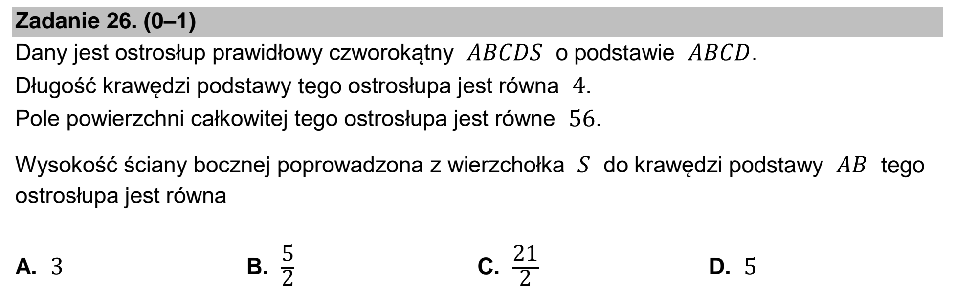 Matura dodatkowa, czerwiec 2024, podgląd zadania 26