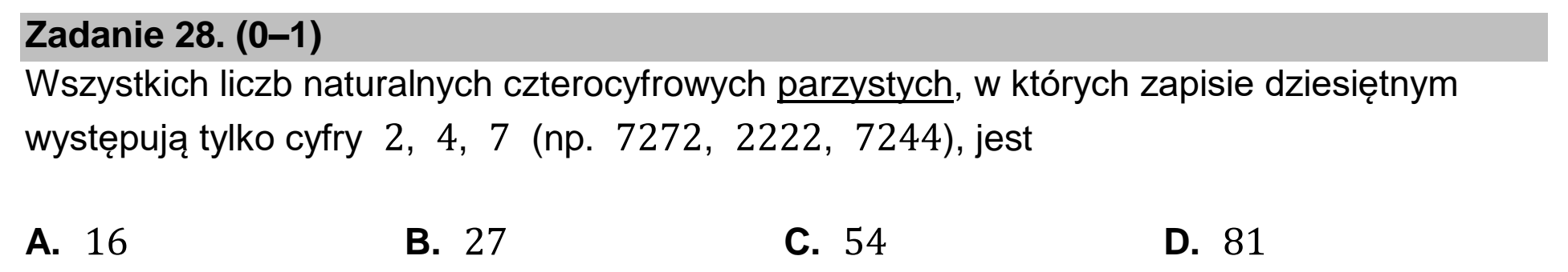 Matura dodatkowa, czerwiec 2024, podgląd zadania 28