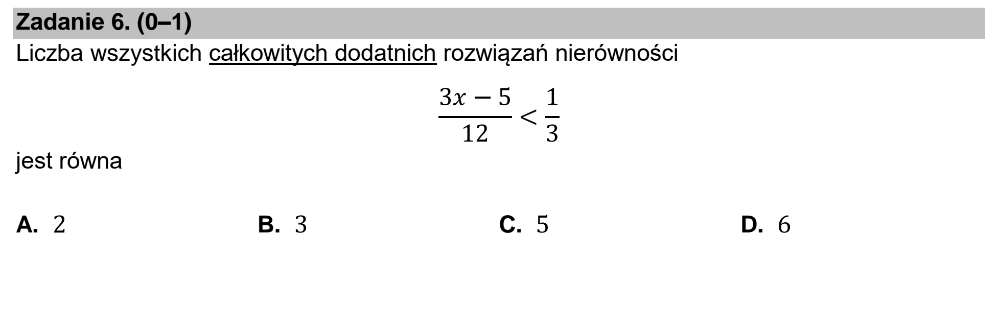 Matura dodatkowa, czerwiec 2024, podgląd zadania 6