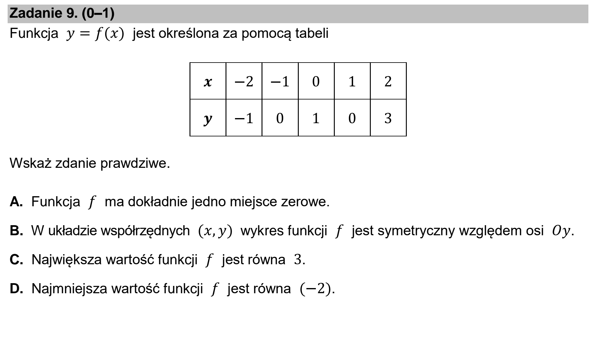 Matura dodatkowa, czerwiec 2024, podgląd zadania 9