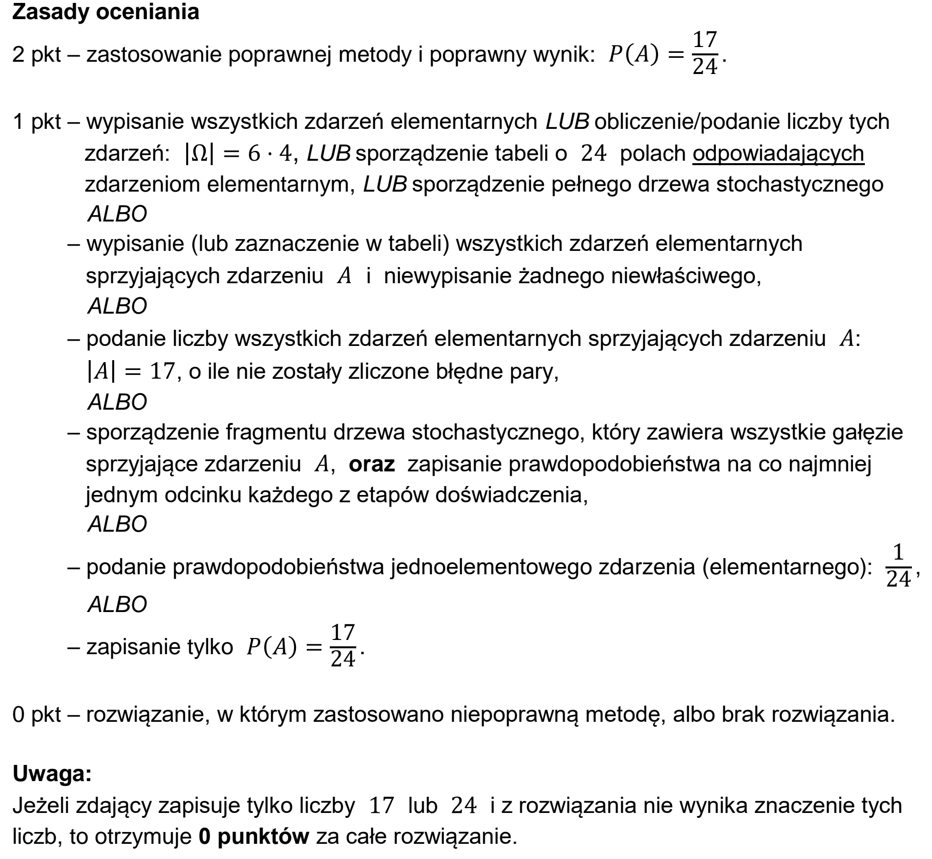 Matura dodatkowa, czerwiec 2025, odpowiedź do zadania 31