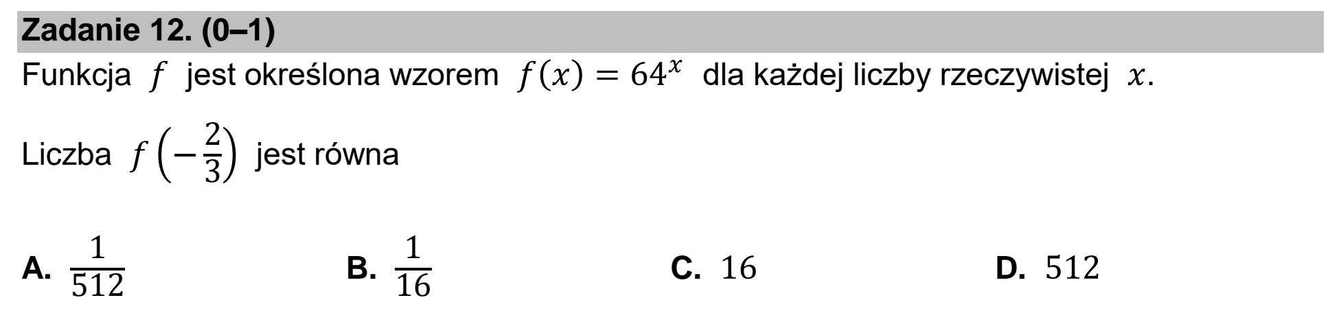 Matura dodatkowa, czerwiec 2025, podgląd zadania 12