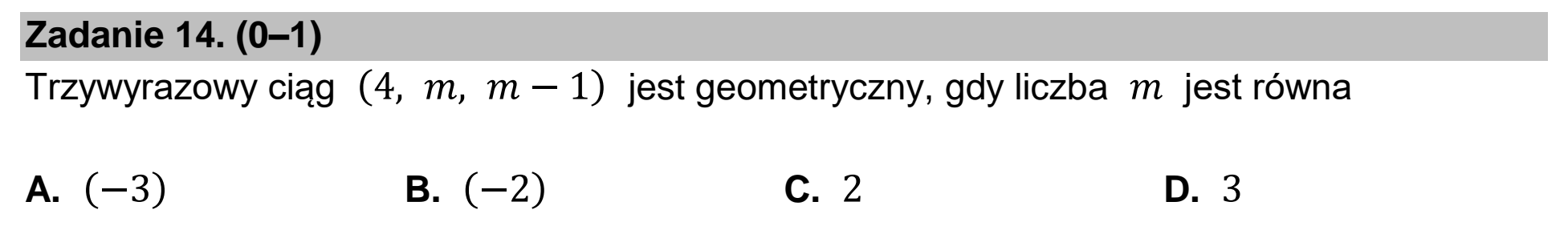 Matura dodatkowa, czerwiec 2025, podgląd zadania 14