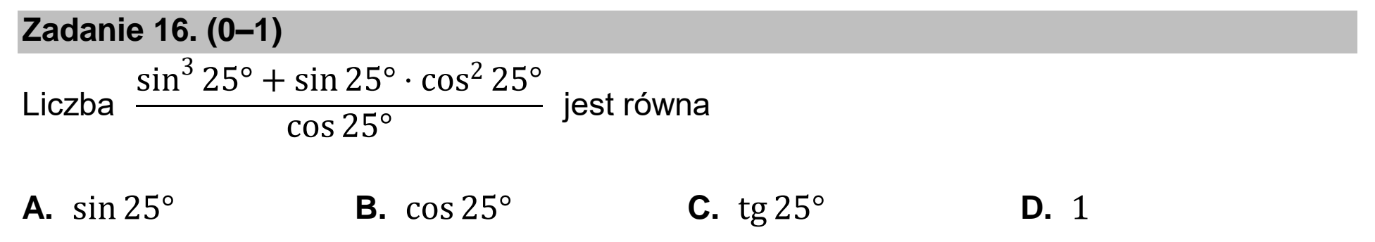 Matura dodatkowa, czerwiec 2025, podgląd zadania 16