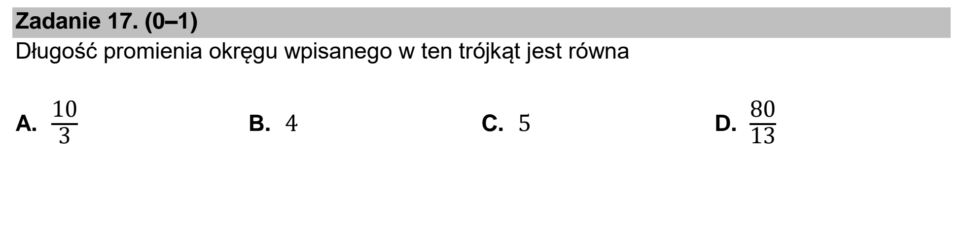 Matura dodatkowa, czerwiec 2025, podgląd zadania 17